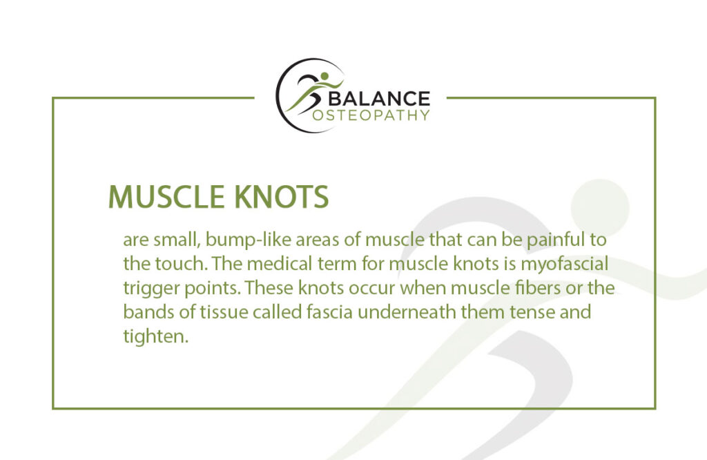 How can Osteopathy Help With Knots in Muscles?